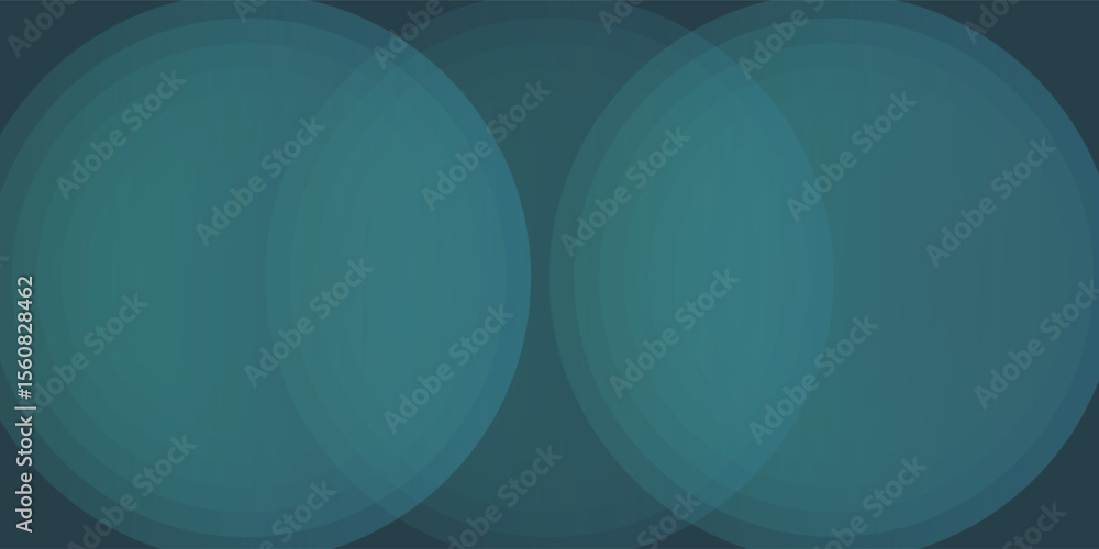 Poster split circles modern vector seamless pattern trend turquoise abstract background. halftone art illus