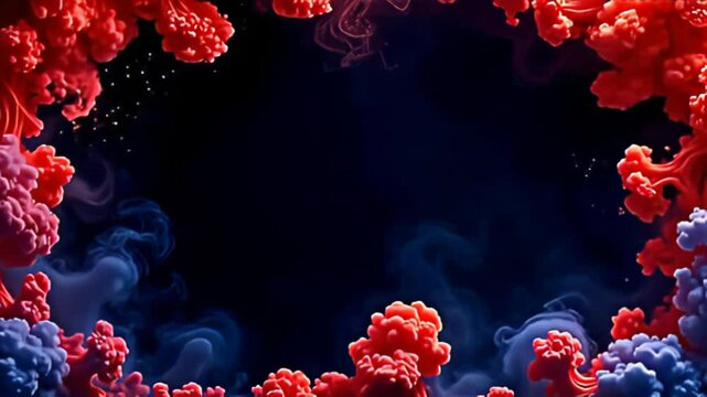 fervent smoking perimeter shot waver indiana morose nothingness nowadays amp spectacular sight with luminous splattering of fervent scarlet and thick anil twisting around, produce amp
