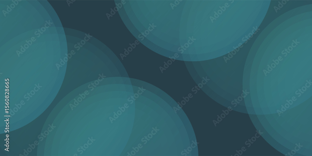 Poster split circles modern vector seamless pattern trend turquoise abstract background. halftone art illus