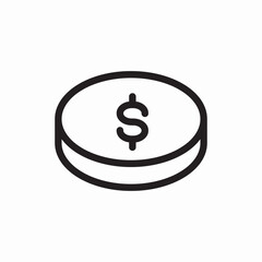  ⁠coin money
 icon vector 