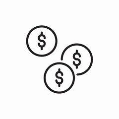 money coins
icon vector 