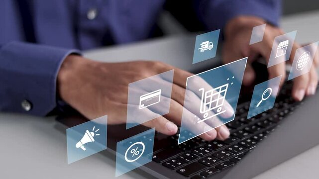 Business ecommerce concept, online purchase, ecommerce store, online business, shopping on the internet.  - Powered by Adobe