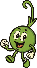 Happy Olive Cartoon Mascot Logo