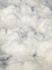 A large cloud filled with white clouds