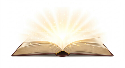 open book on a dark background