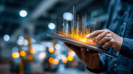 Interactive Data Analysis on a Tablet with Graphical Visualization in a Modern Workspace