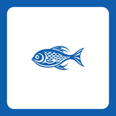 This fin-tastic design is perfect for seafood restaurants, fishing enthusiasts, and marine-related businesses. Dive into success with this eye-catching and versatile icon.