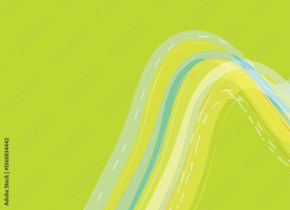 Poster Abstract colorful background with dynamic shapes pattern Vector illustration in flat style.