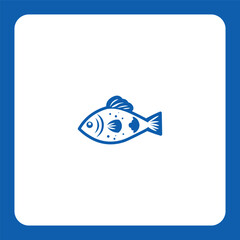 Dynamic fish logo with natural detail — perfect for seafood brands, fishing companies, or eco-food products.