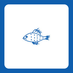 Dynamic fish logo with natural detail — perfect for seafood brands, fishing companies, or eco-food products.