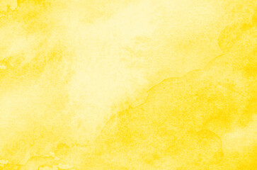 Abstract yellow watercolor background texture