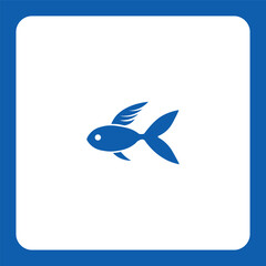 Dynamic fish logo with natural detail — perfect for seafood brands, fishing companies, or eco-food products.