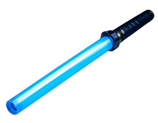 Fototapeta premium Light saber blade, transparent background.