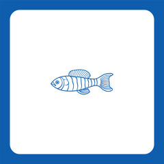Dynamic fish logo with natural detail — perfect for seafood brands, fishing companies, or eco-food products.