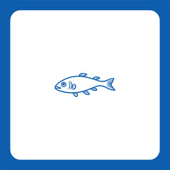 Dynamic fish logo with natural detail — perfect for seafood brands, fishing companies, or eco-food products.