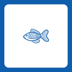 Dynamic fish logo with natural detail — perfect for seafood brands, fishing companies, or eco-food products.
