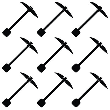 Pickaxe Mining Tool Icon Set