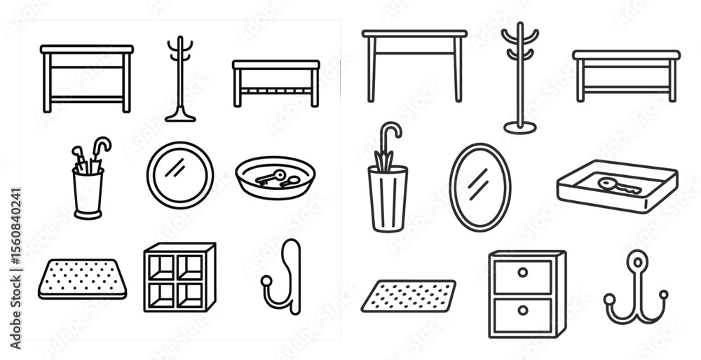 Poster the image is of various objects that are related to home decor and organization. the objects include