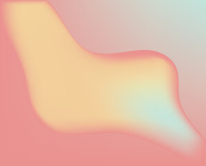  Dreamy abstract background with smooth pastel gradients in coral, peach, and light aqua. Ideal for branding, social media, web design, and gentle modern visuals.