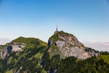 mountain peak in the swiss alps, Hoher Kasten, switzerland