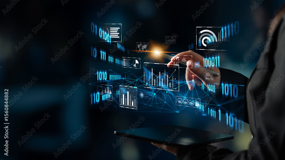 Poster big data and analytics support real-time insights, predictive modeling, and data-driven decisions fo
