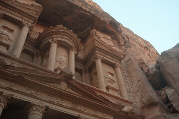 Desert temple in Petra, Jordan