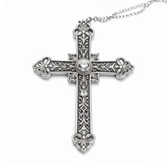cross on white background