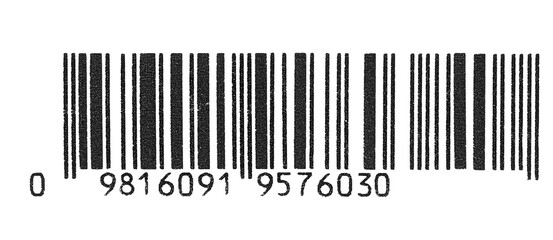 Barcode scratched, line bar stickers icon isolated on white background, clipping path
