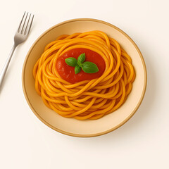 spaghetti with tomato sauce