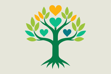Obraz premium vector tree with leaves
