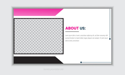Professional business PowerPoint presentation slides template design. Infographic elements template set for web, print, annual report use for modern company profile