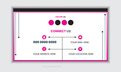 Professional business PowerPoint presentation slides template design. Infographic elements template set for web, print, annual report use for modern company profile