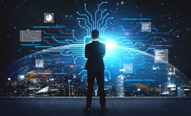AI assistant with LLM, big data, machine learning, and generative AI powers prompt engineering and...