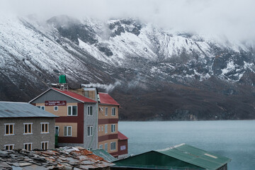 Mountain lake landscape