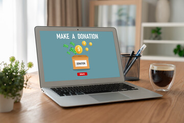 Online donation platform offer modish money sending system for people to transfer on the internet
