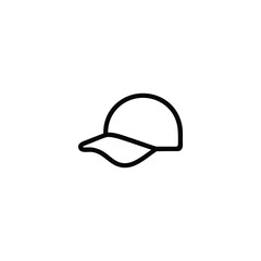 Monochrome Baseball Cap Outline