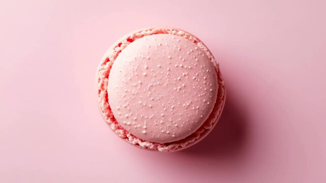 colorful pink macaroons on a table