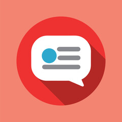 Speech Bubble Icon for Chat and Messaging Apps
