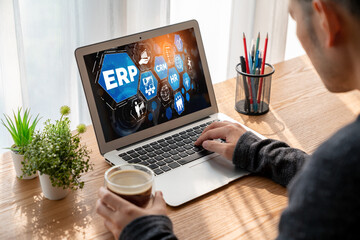 ERP enterprise resource planning software for modish business to plan the marketing strategy