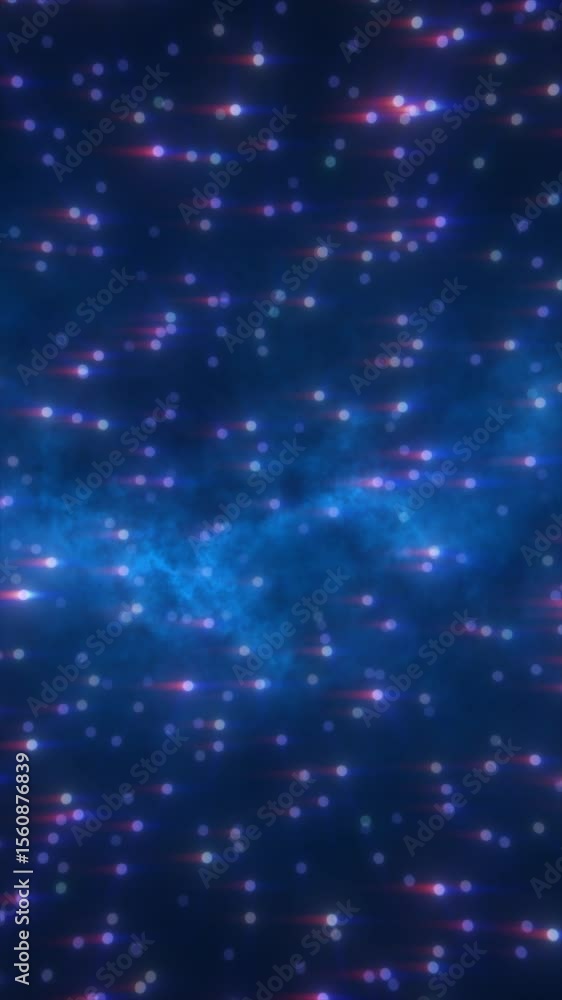 Poster abstract glowing golden particle wave creating a dynamic, futuristic visual effect