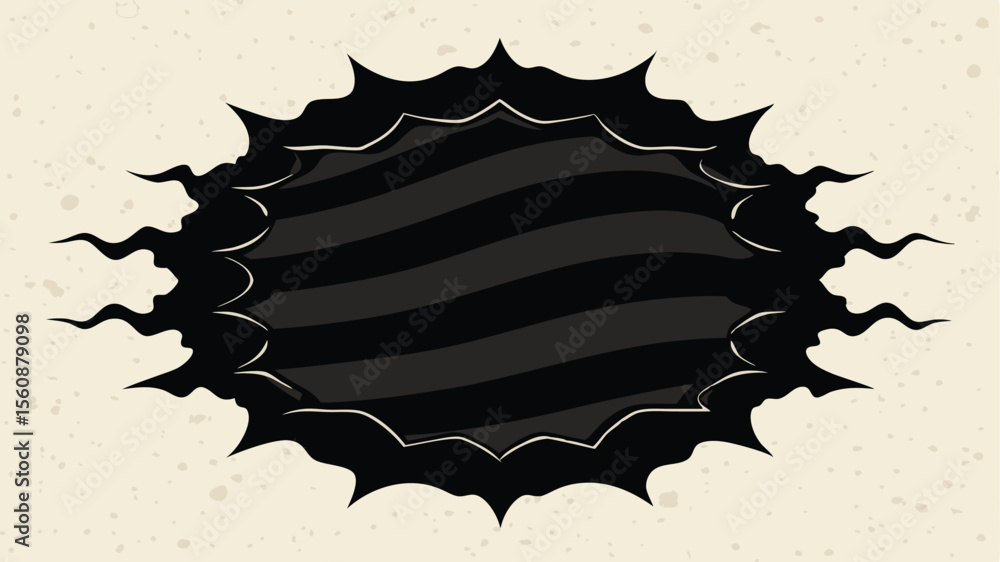 Poster abstract black burst frame with textured background perfect for graphic design elements
