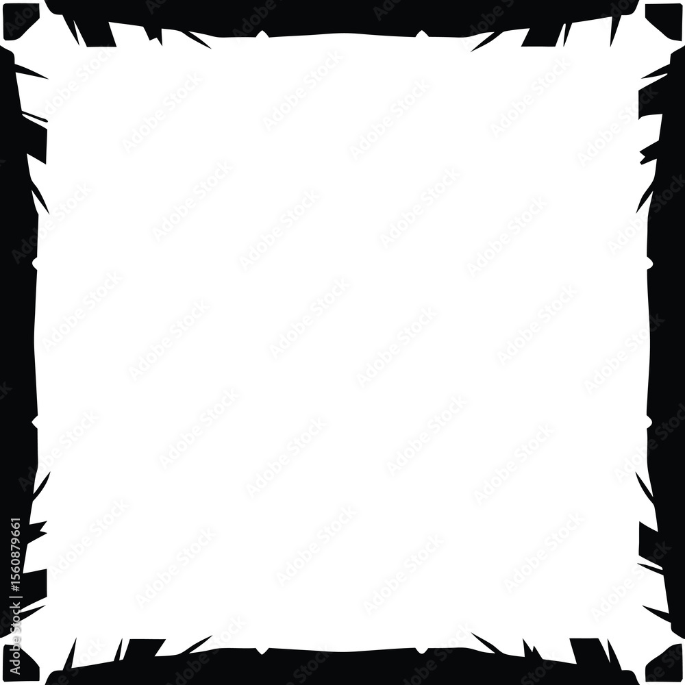Poster abstract black frame design element with transparency suitable for various creative projects