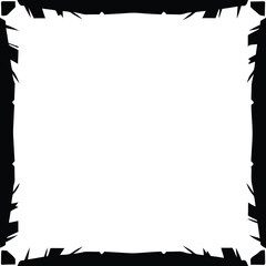 Fototapeta premium Abstract black frame design element with transparency suitable for various creative projects