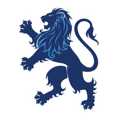 Royal Lion Crest Vinyl Decal Vector Illustration