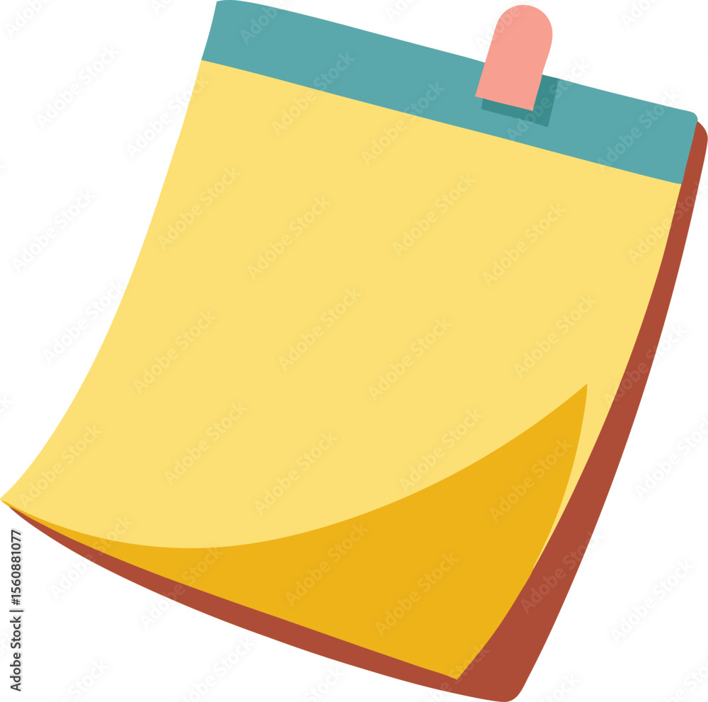 Aufkleber a colorful sticky notes pad isolated on a transparent background isolated on transparent background