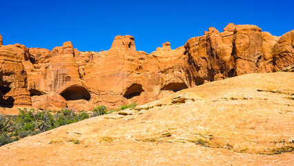 Fototapeta premium Arches National Park in Grand County, Utah 