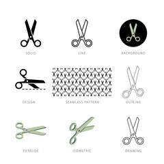 Each scissors icon has its own creative design, and each design can meet the needs of different jobs.