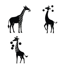 Giraffe silhouette bundle  