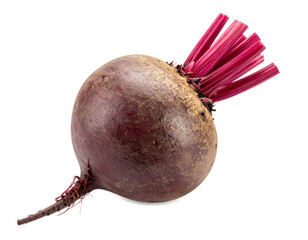 Whole Beetroot Isolated on Transparent Background