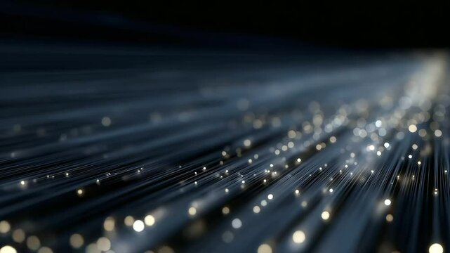 Streaming Digital Data Lines with Flickering Lights